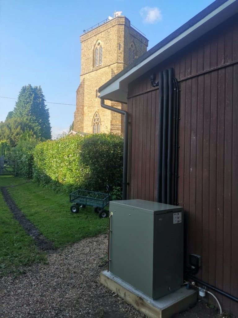 MCS-certified heat pump installation